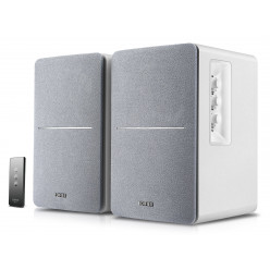 Edifier R1280DB White Silver, беспроводные Bluetooth-колонки, пульт дистанционного управления